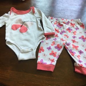 partial Kate Spade Butterfly Layette 0-3 months