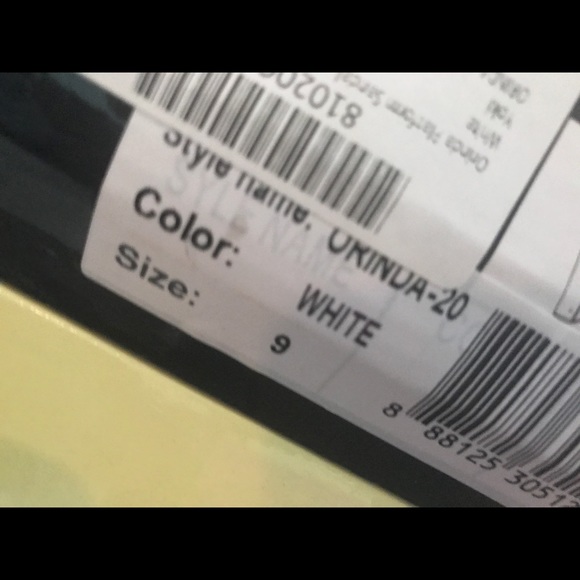 White Adrianna Wedges - Picture 3 of 3