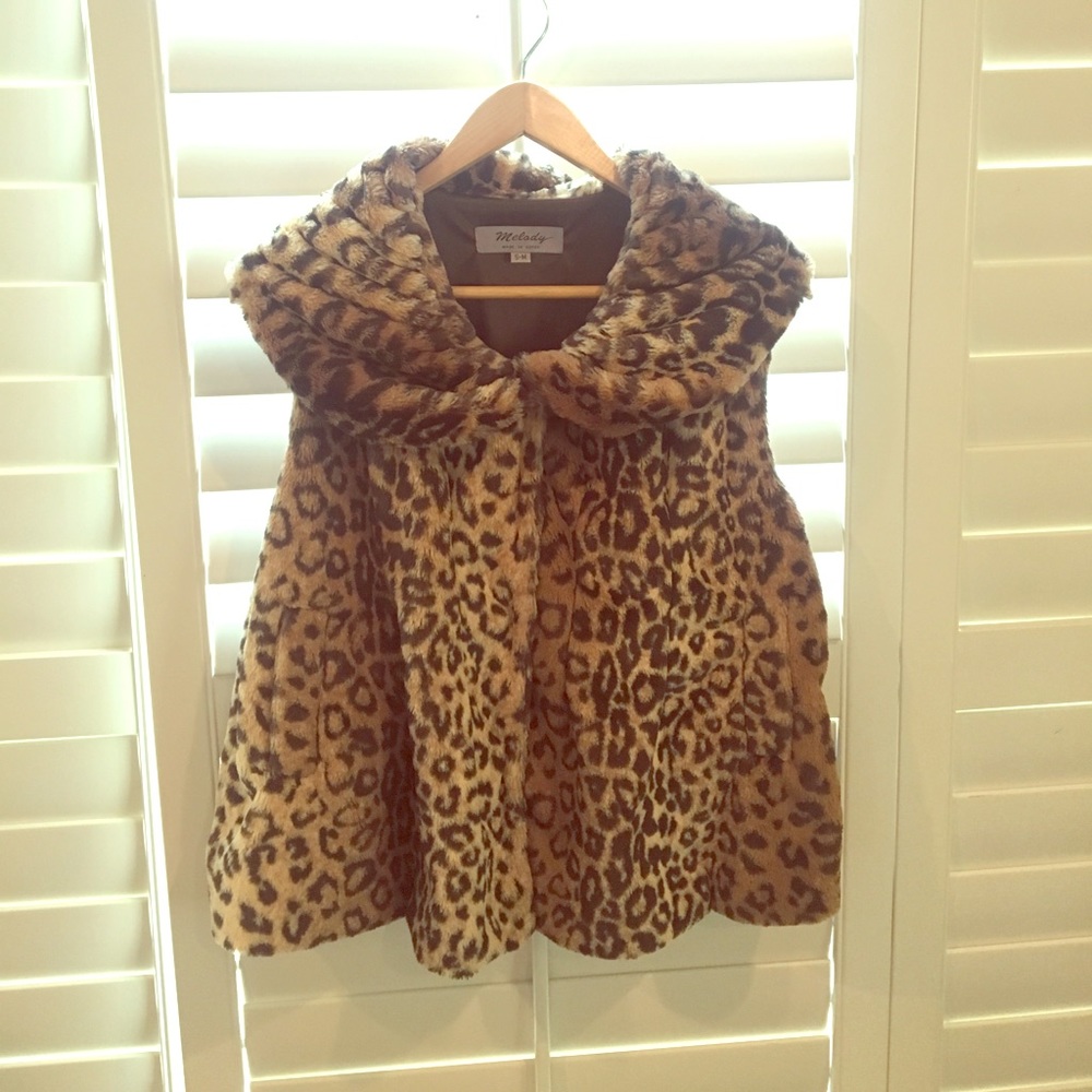 Super-soft faux cheetah vest