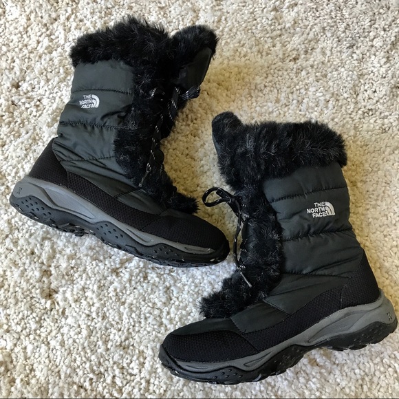 north face fur lined boots
