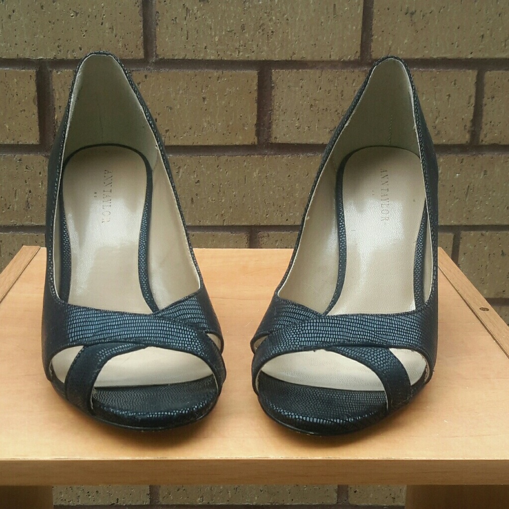 Ann Taylor Peep-toe Wedges