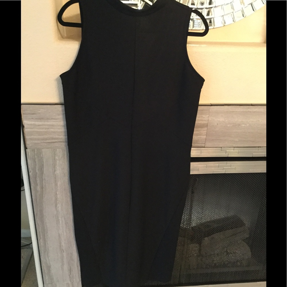 Black pencil dress .