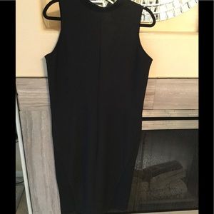 Black pencil dress .