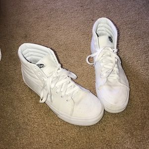 White vans high tops