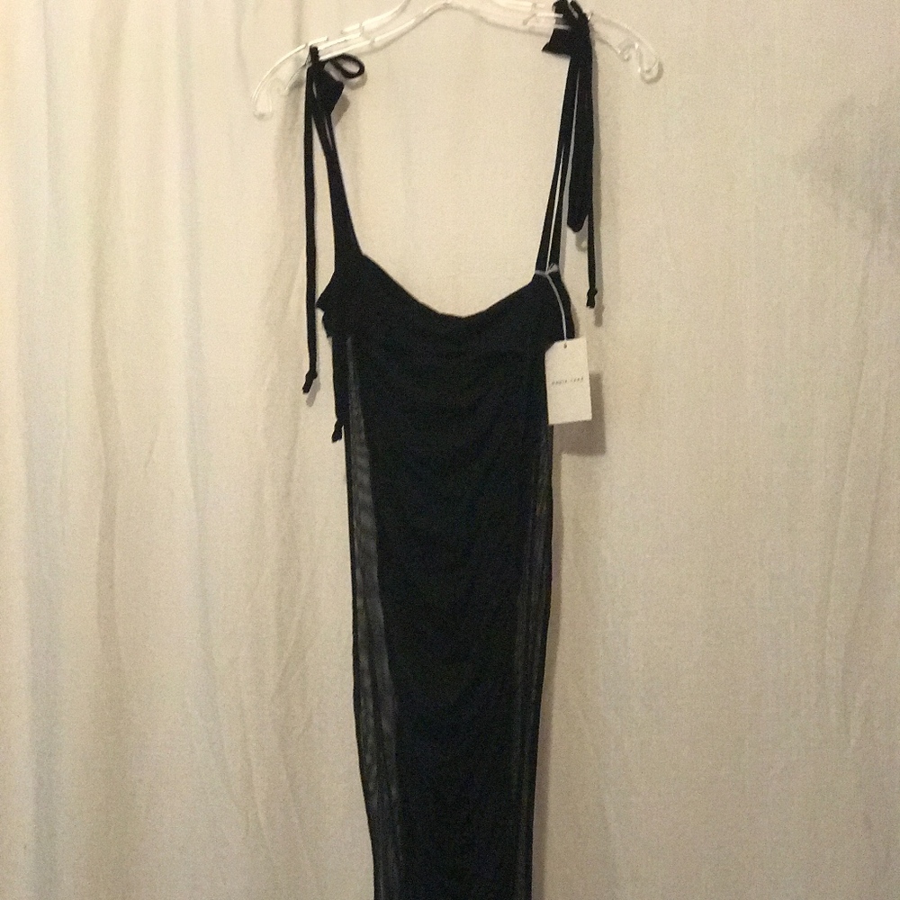 Nadia Tarr mesh sides dress