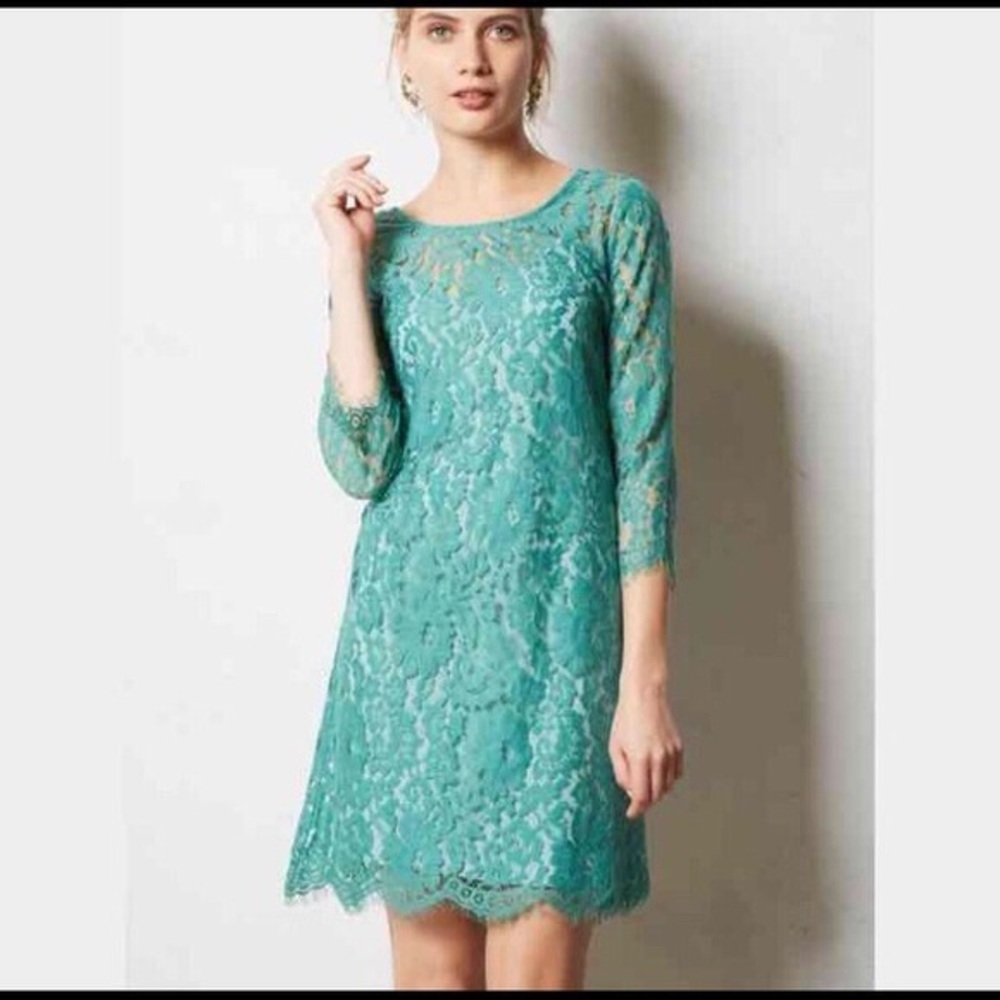 Anthropology lace dress