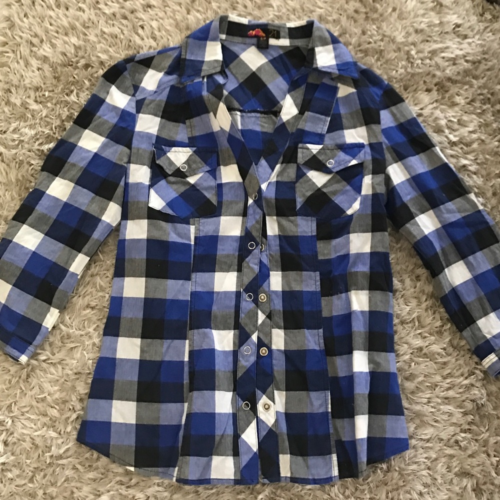 F21 Blue Flannel