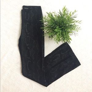 Bebe snakeskin print pants