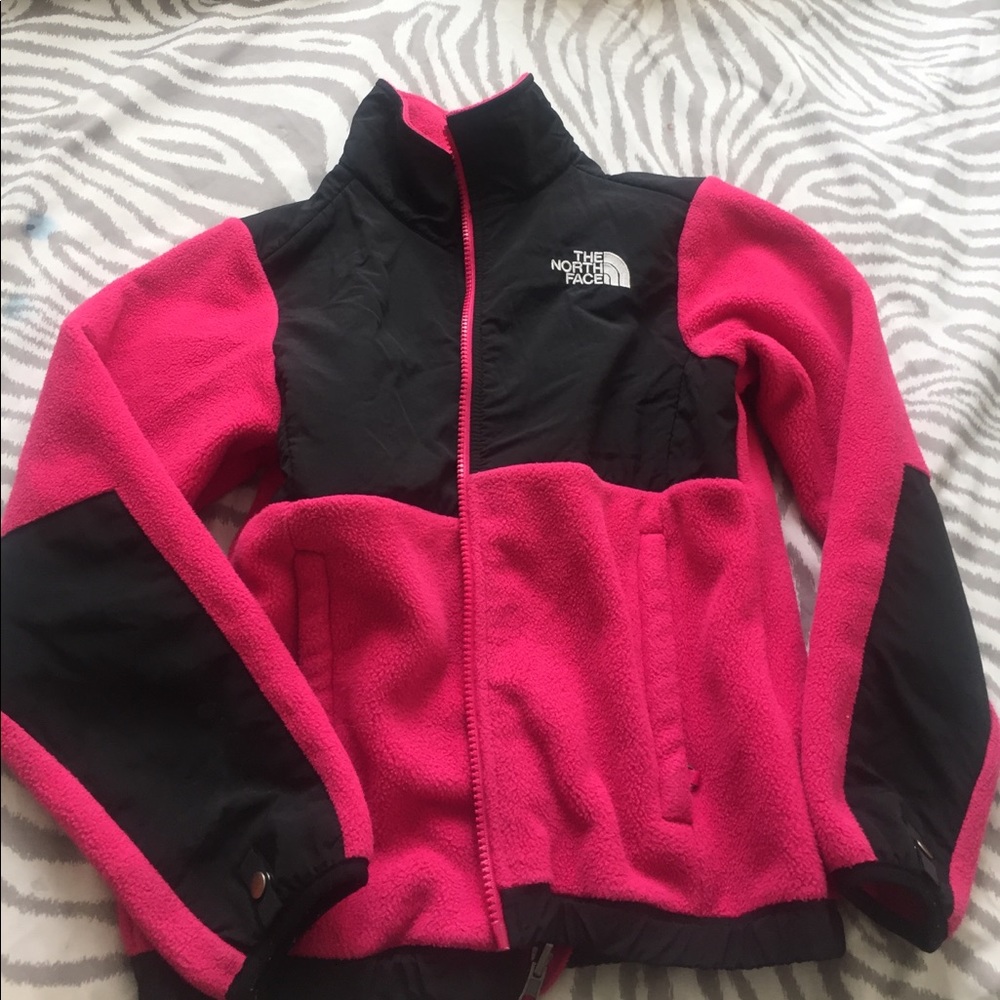 Pink north face jacket💓