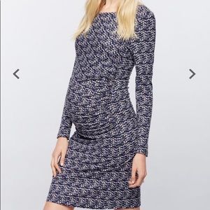 Seraphine Chevron Maternity Dress