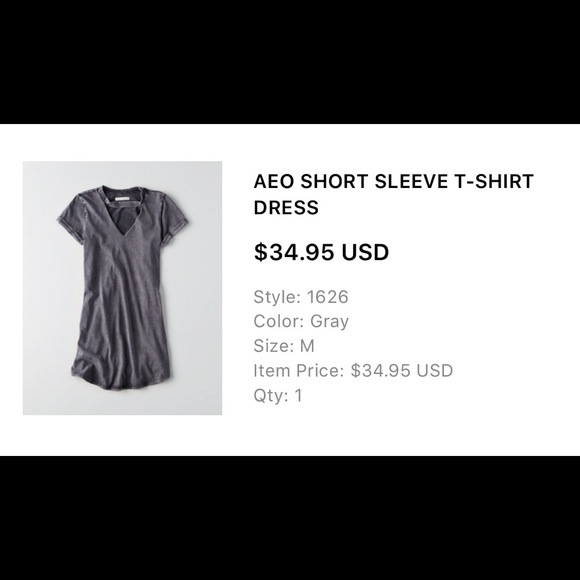AEO SHORT SLEEVE T-SHIRT DRESS✌🏼 - Picture 2 of 3