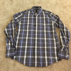 J. Crew M Slim Plaid Button Down Long Sleeve Shirt