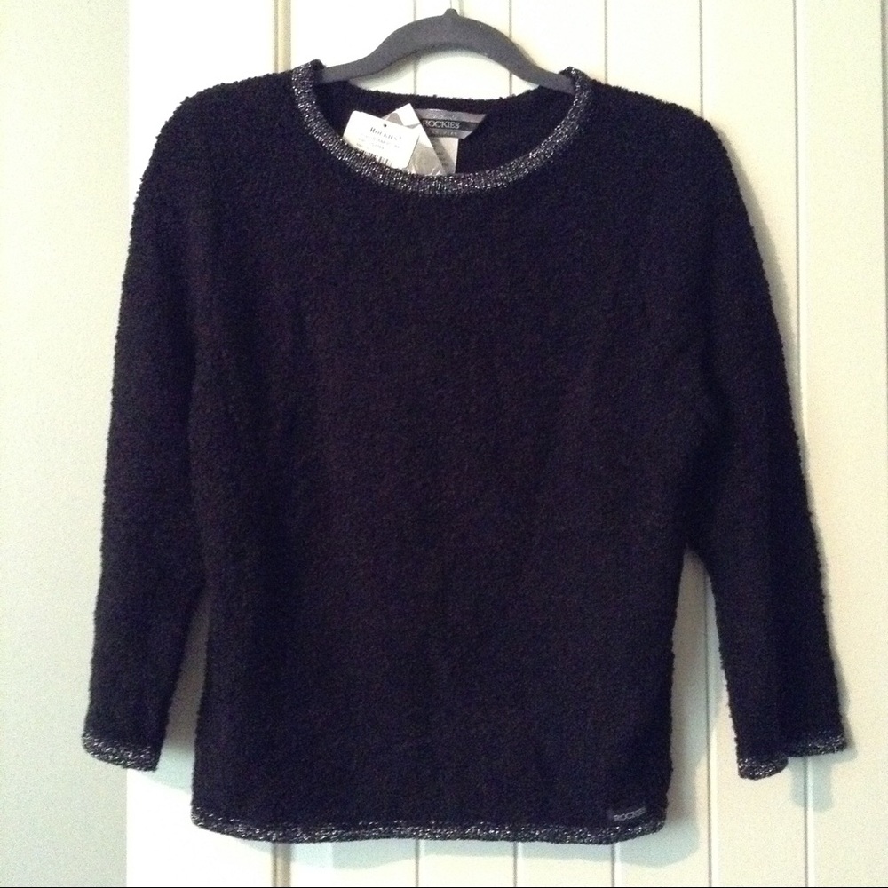 Textured Top with Silver Trim