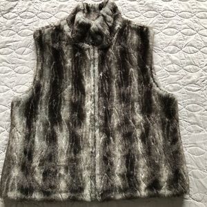 faux fur vest