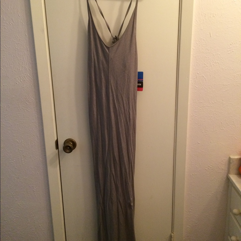 Patagonia Grey Kampala cross back dress