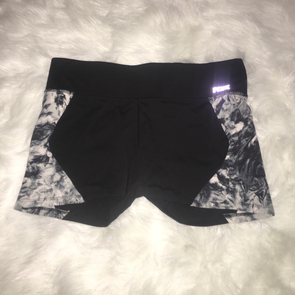 Pink Vs yoga shorts