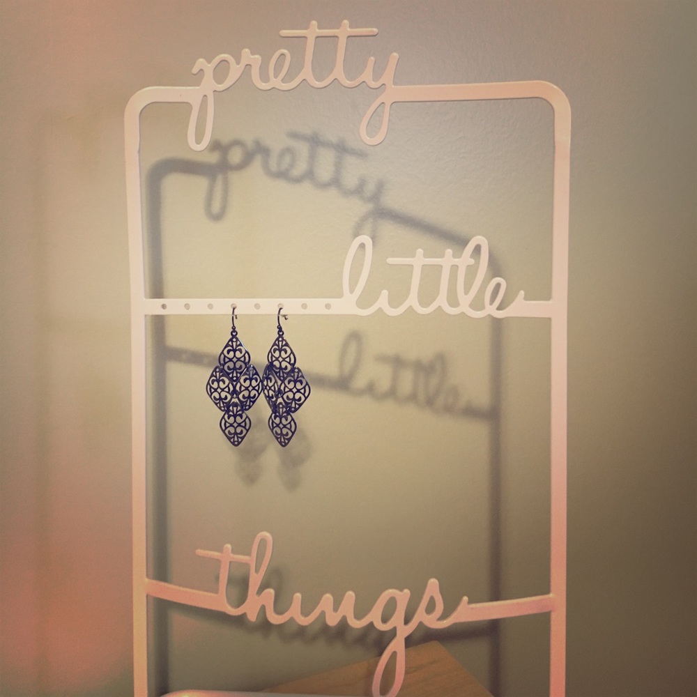 Black Damask Earrings