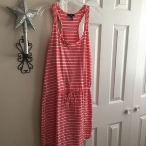 GAP nautical dress in a coral stripe