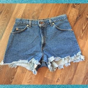 Levi's High Waist Denim Shorts