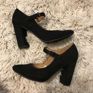 Brand New w/ Tag Black Block Strap Heels