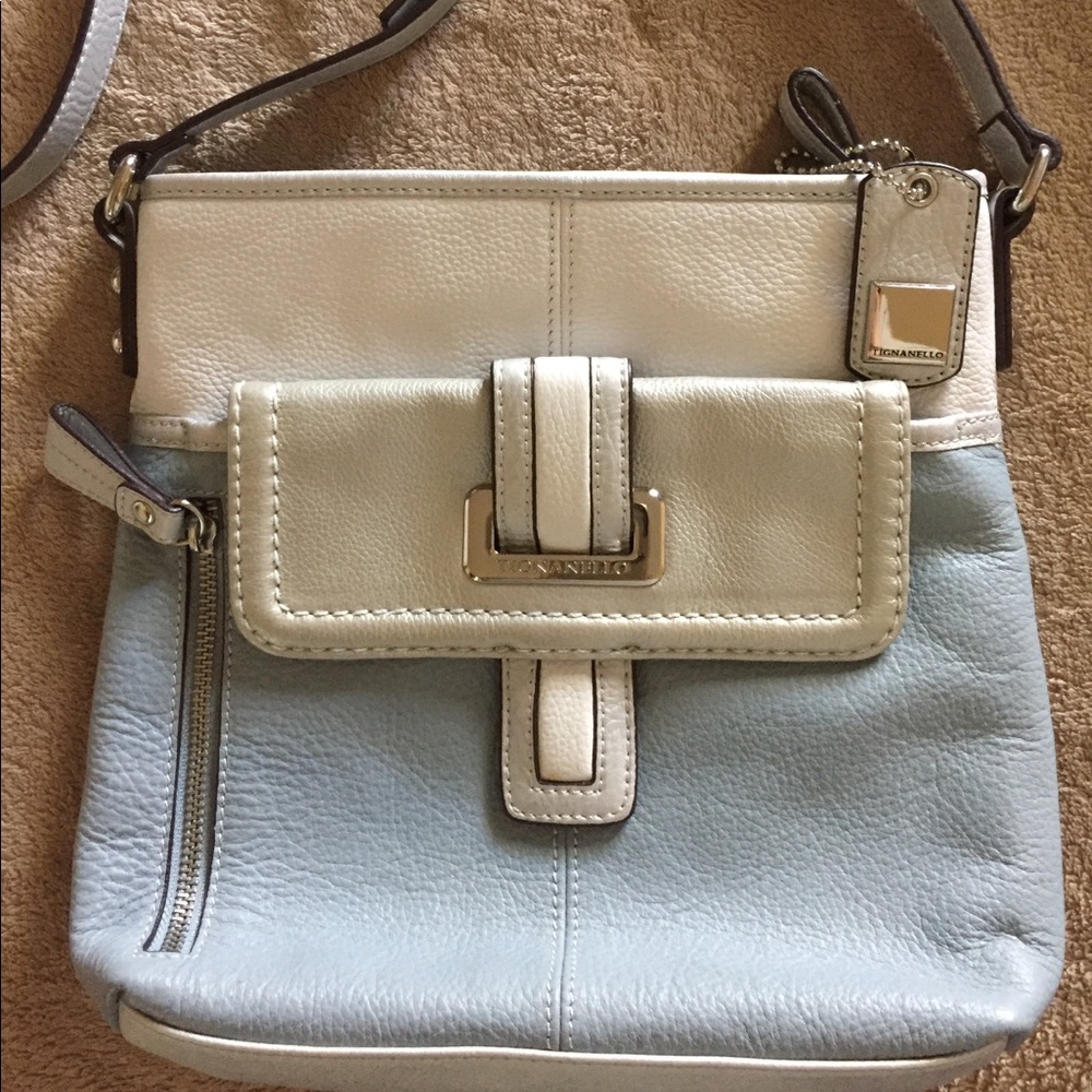 Tignanello crossbody bag.  All leather.  Like new