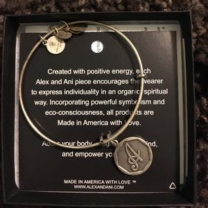 Alex and Ani monogram bracelet