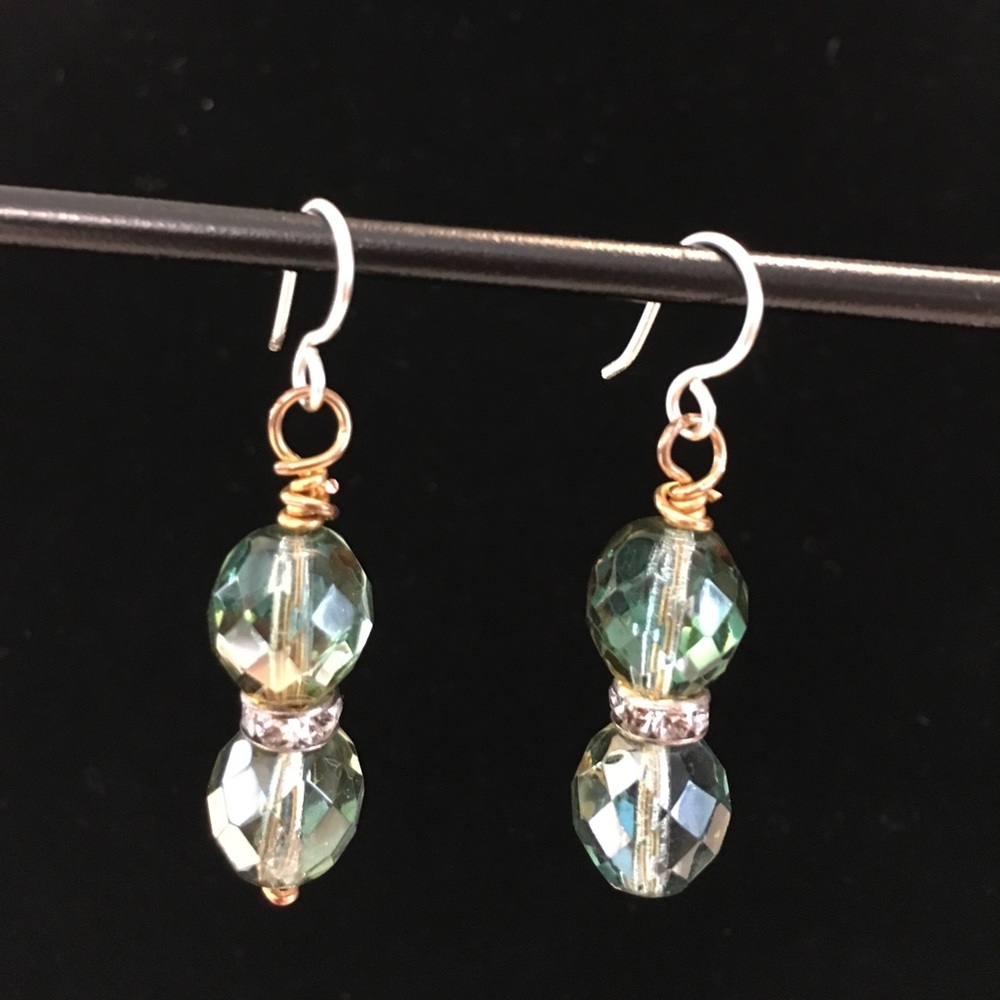 Dangle beaded earrings