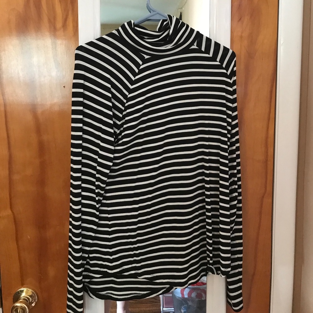 Black and White Striped Shirt