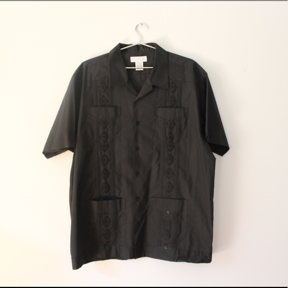 Romani "Cubano" Short Sleeve Collard Shirt