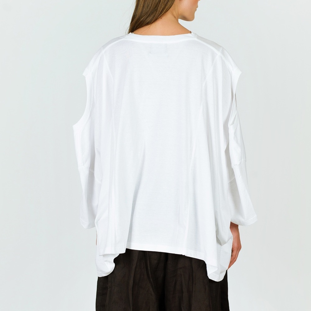 WHITE OVERSIZED T-SHIRT - Picture 6 of 6