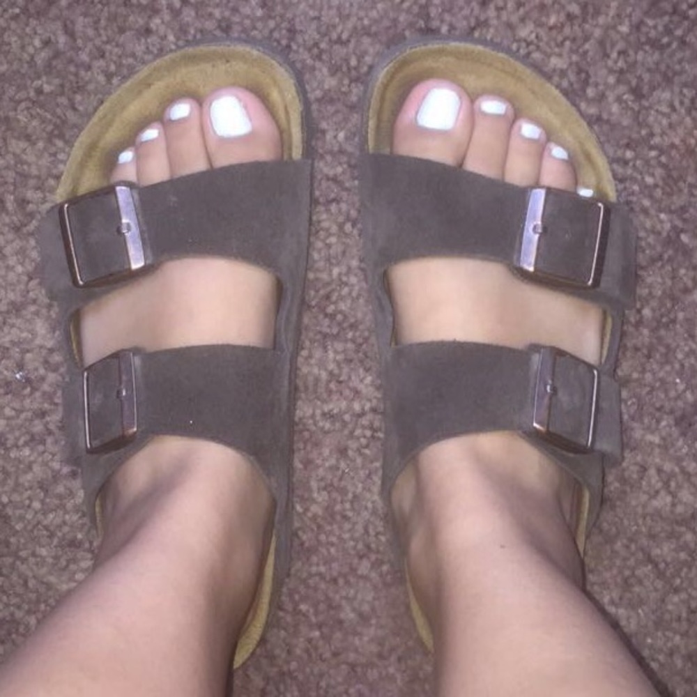 Birkenstock Arizona Suede Mocha Brown