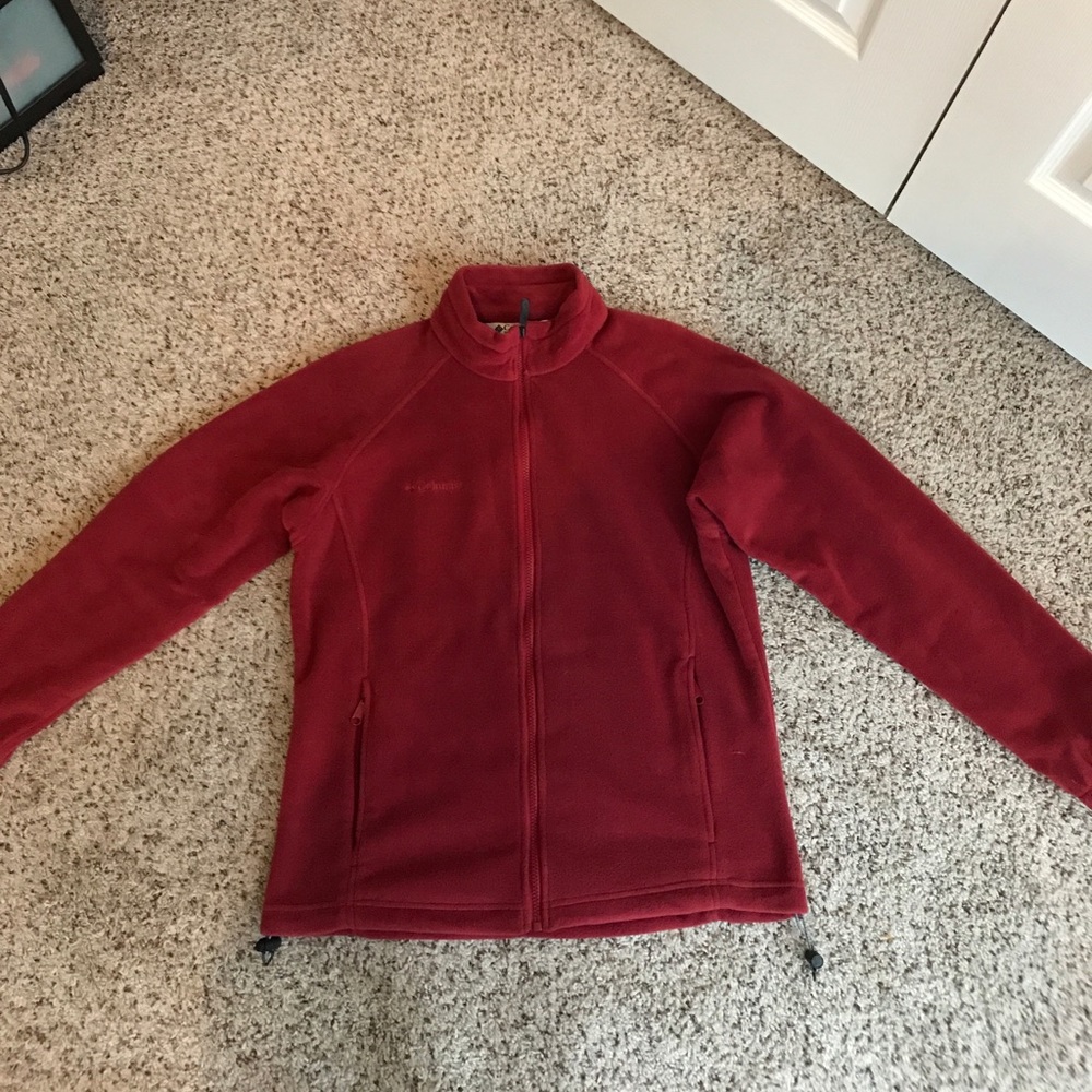 Columbia Women's Fleece Size Large Brick Red