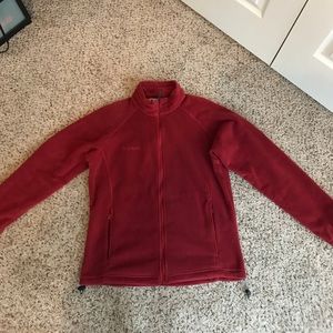 Columbia Women's Fleece Size Large Brick Red