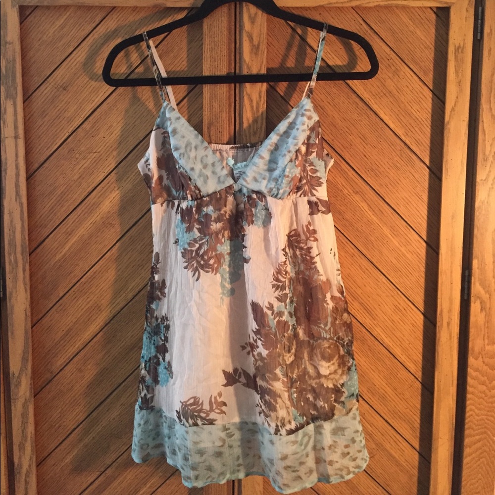 NWT Floral kimchi and blue tank top