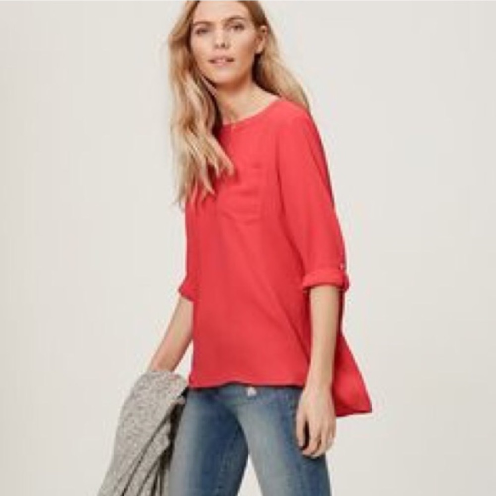 LOFT Pocket Blouse