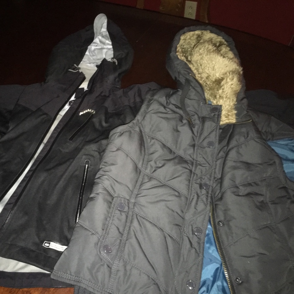 American eagle vest and windbreaker