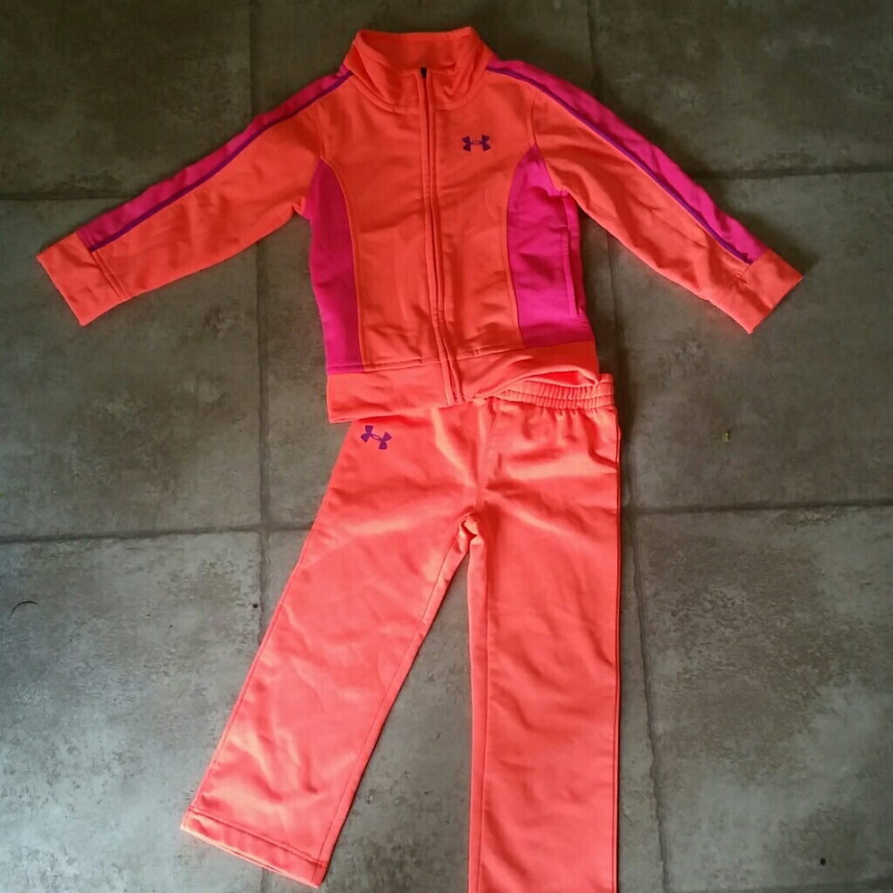 ***B2G1*** UA 2T NEON ORANGE & PINK TRACK SUIT