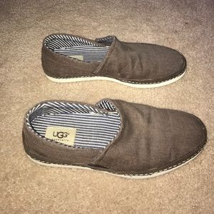 Men's Brown UGG slip on loafers