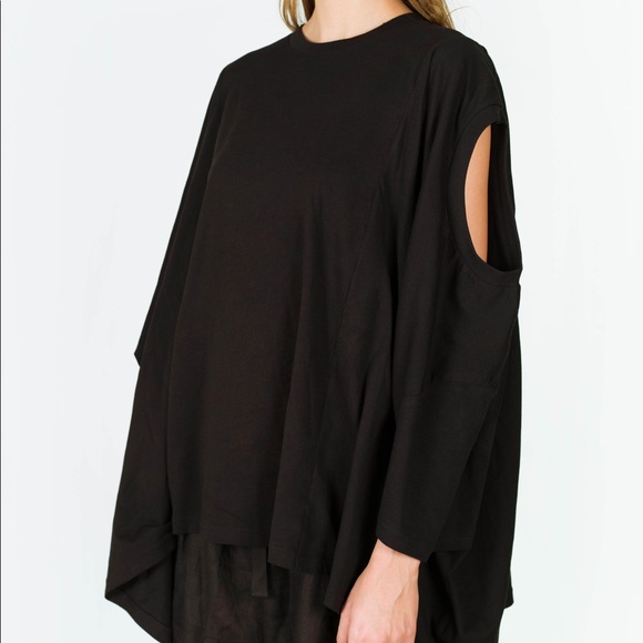 BLACK OVERSIZED T-SHIRT Plus - Picture 2 of 5