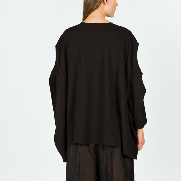 BLACK OVERSIZED T-SHIRT Plus - Picture 3 of 5