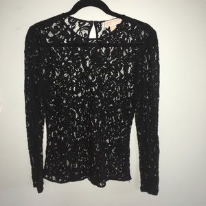 Michael Kors Black Lace Blouse