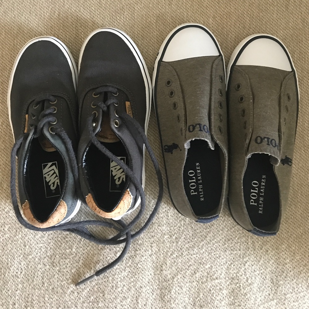 Two pairs of boys shoes size 1