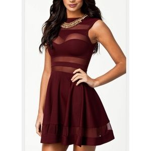 Red Dress "Adrianne Wine Dress"