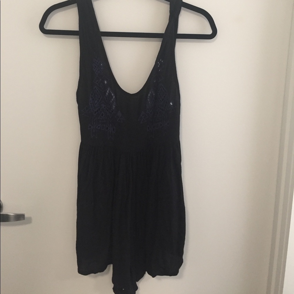 Urban outfitters embroidered romper