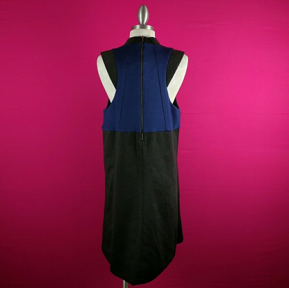 @ BCBGENERATION size L Blue Black Dress Sheath - Picture 3 of 5