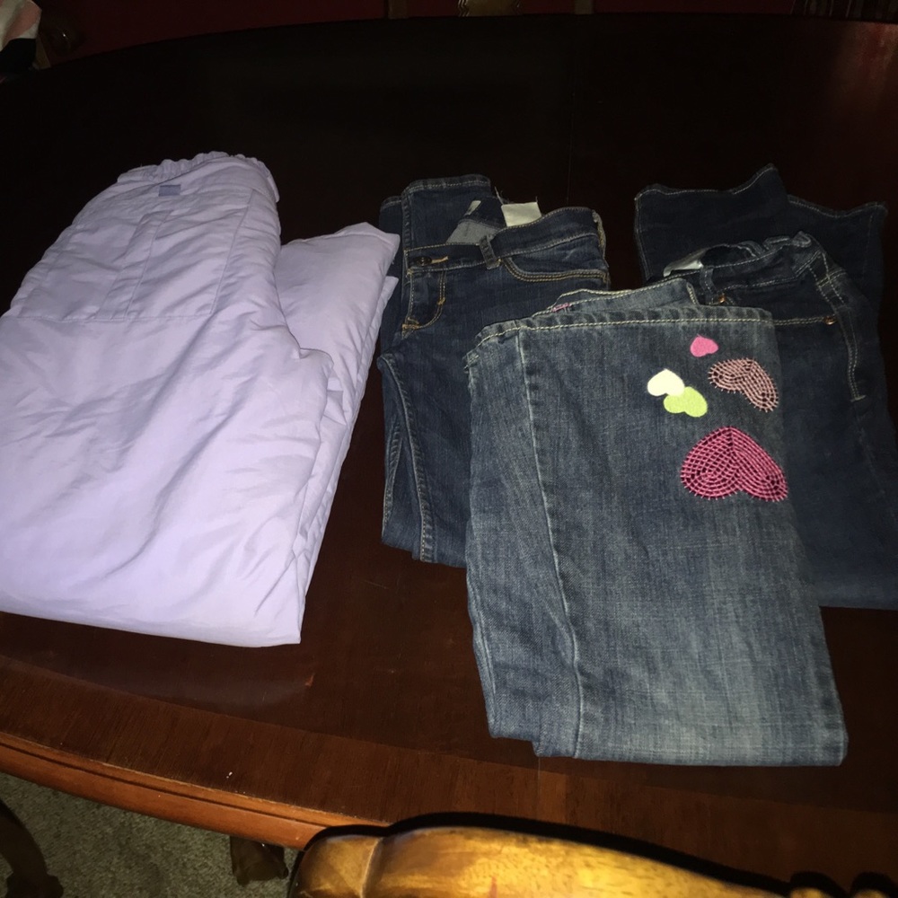 LOL been ski pants and 2 Abercrombie  1 Gymboree