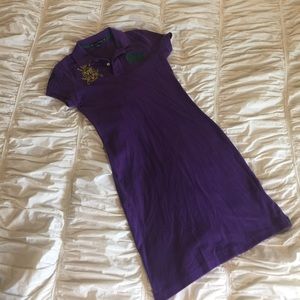 Purple polo dress