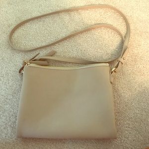 Nude crossbody purse