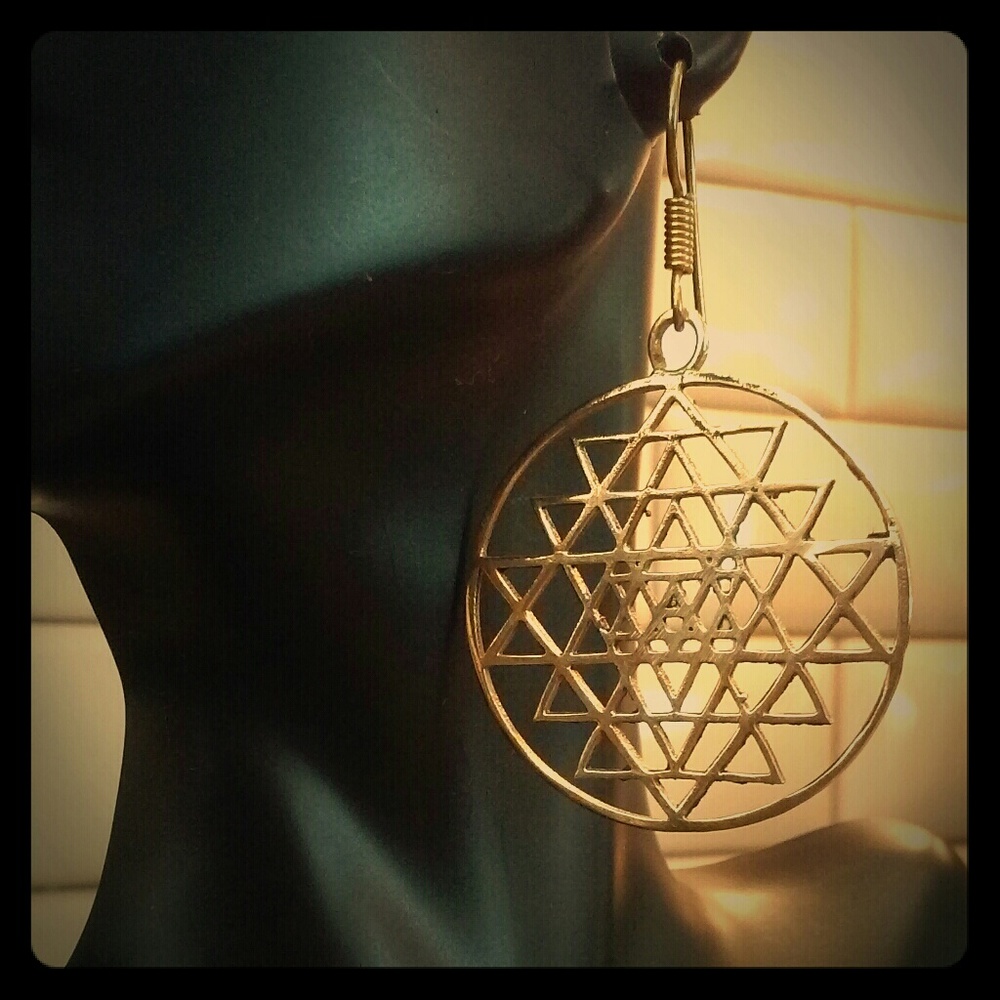 Sri Yantra Earrings