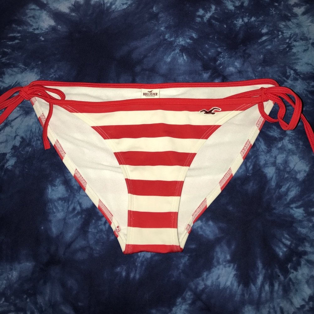 Hollister striped bikini bottom